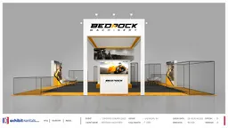 40x40 Island booth design by Exhibit-Rentals